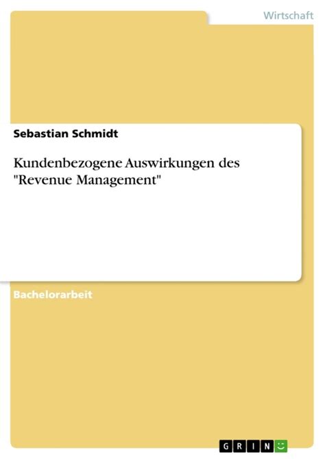 kundenbezogene auswirkungen revenue management sebastian PDF