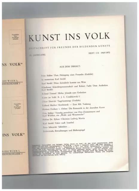 kunst ins volk zeitschrift fr freunde der bildenden knste Doc