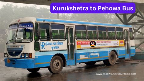 kurukshetra to pehowa bus timetable