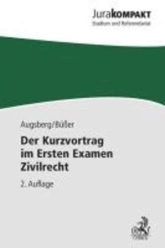 kurzvortrag ersten examen zivilrecht Doc