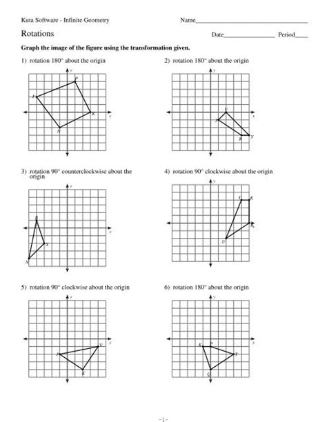 kuta software infinite geometry rotations answer key PDF