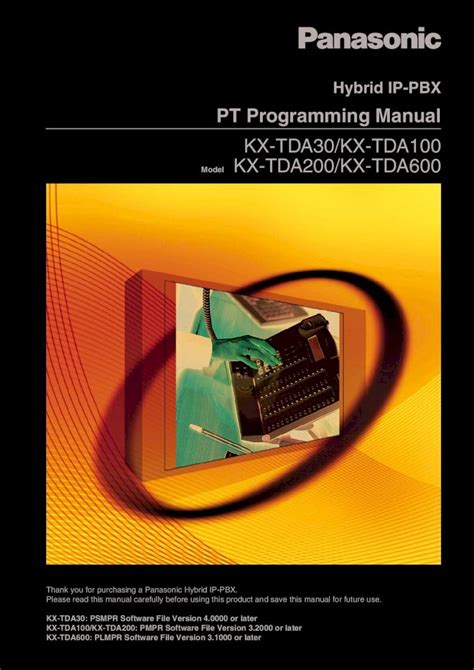 kx tda100 programming manual PDF