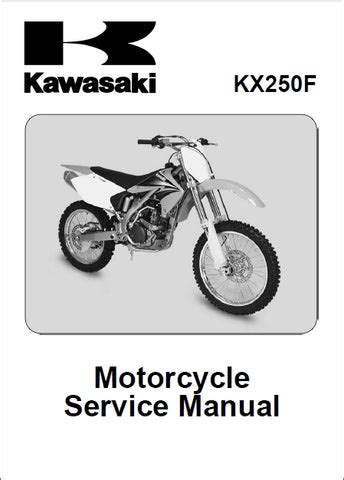 kx250f service manual pdf Kindle Editon
