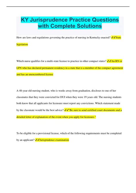 ky jurisprudence exam study guide Kindle Editon