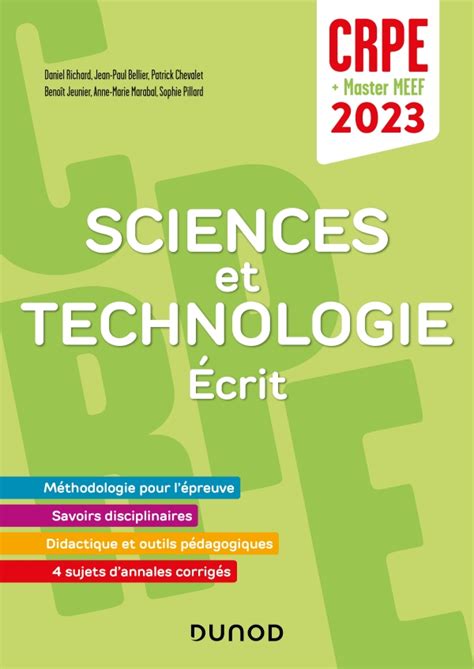 l preuve sciences technologie concours professeurs Epub