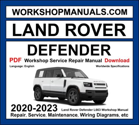 l rover defender workshop manual pdf Epub