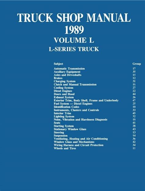 l8000 ford workshop manual Doc