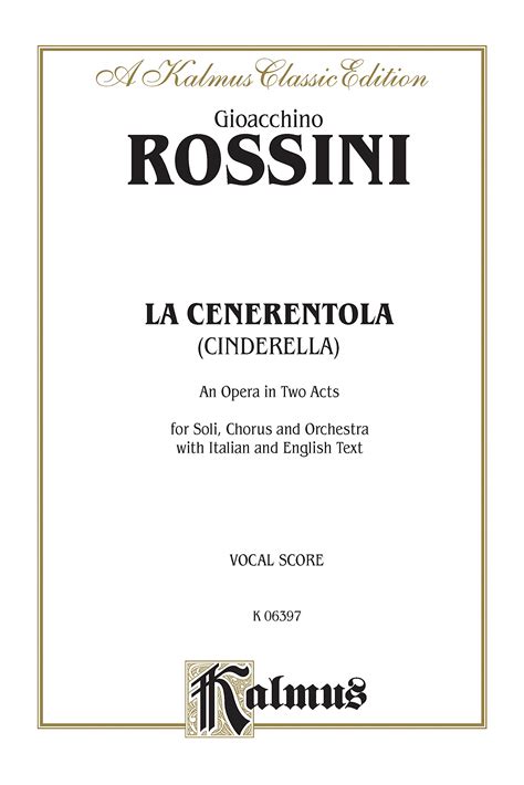 la cenerentola vocal score cloth italian PDF