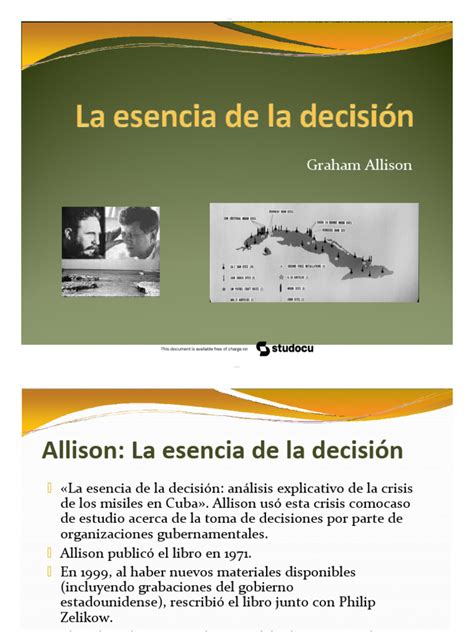 la esencia de la decision Epub