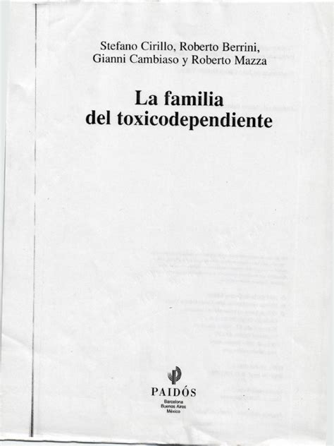 la familia del toxicodependiente la familia del toxicodependiente Reader