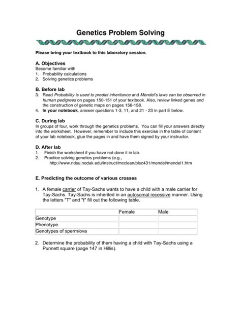 lab 12 mendelian inheritance problem solving answers Epub