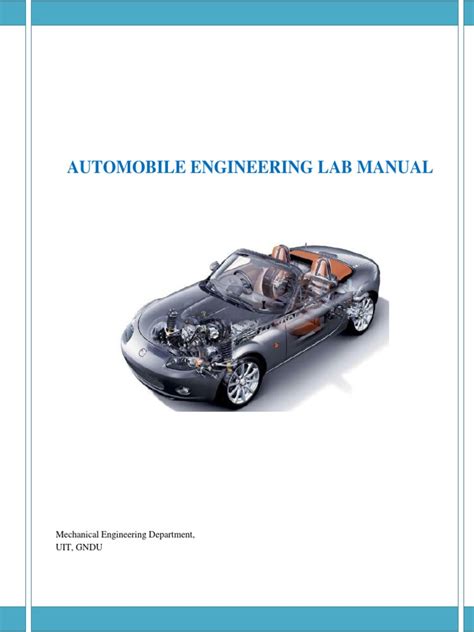 lab manual automobile engineering pdf Kindle Editon