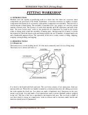 lab manual engineering fitting workshop Reader