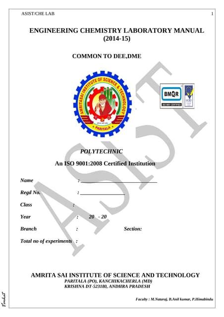 lab manual for diploma pdf PDF