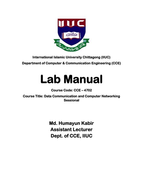 lab manual for networking pdf Kindle Editon