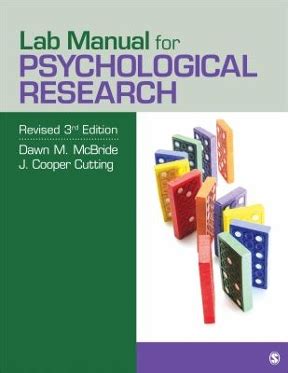 lab manual for psychological research 3rd edition answers Epub