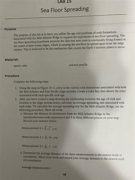 lab seafloor spreading rates answers PDF