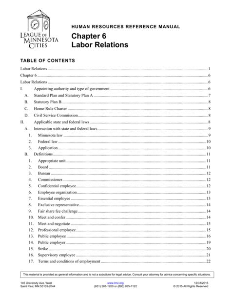 labor relations reference manual pdf Epub