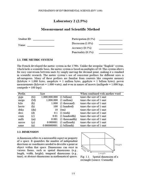 laboratory 2 metric measurement and microscopy answers PDF