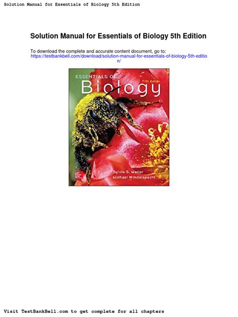 laboratory manual for essentials of biology answers pdf Doc