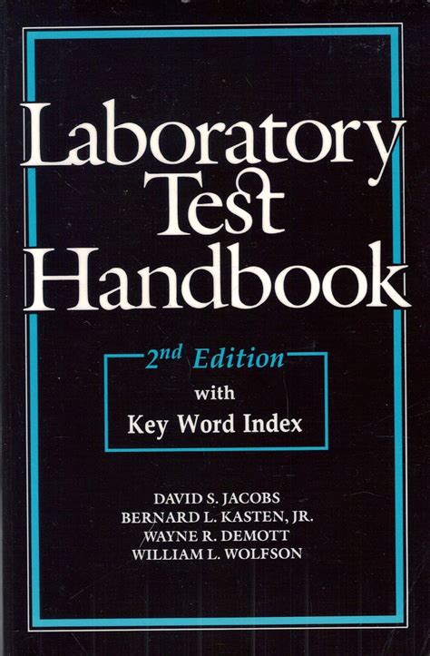 laboratory test handbook with key word index Epub