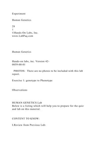 labpaq human genetics lab answers PDF Kindle Editon