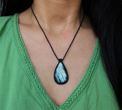 labradorite crystal necklace