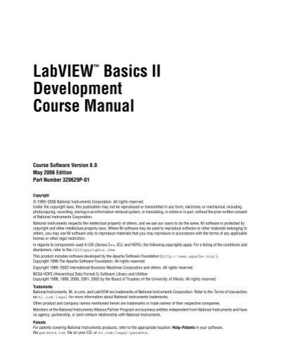 labview basics ii course manual PDF