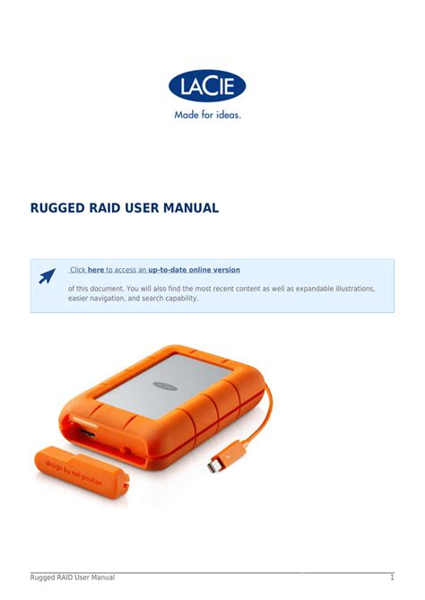 lacie rugged user manual PDF