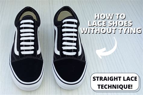 lacing shoes without tying