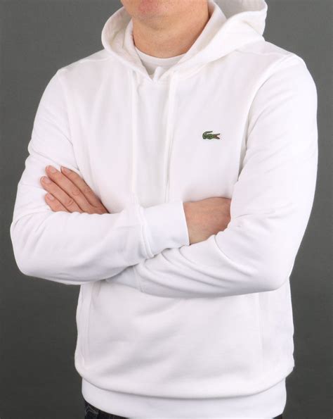 lacoste sweatshirt white