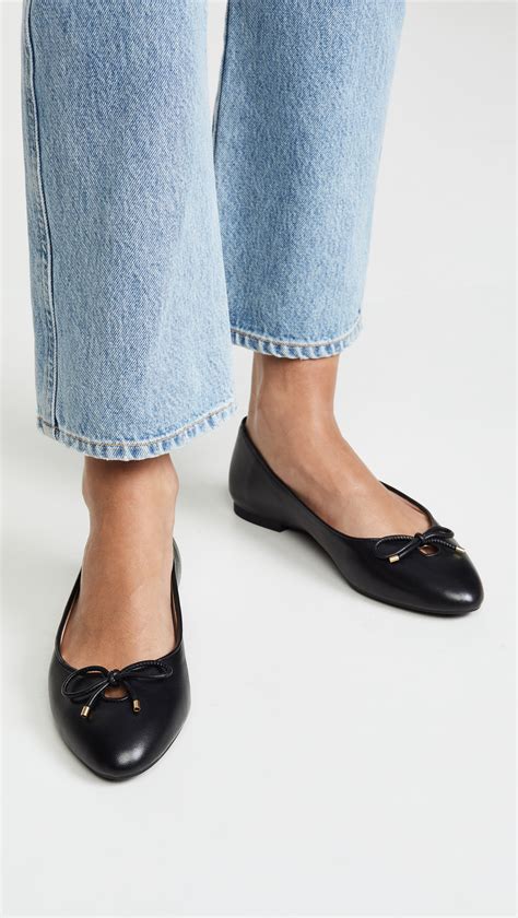 ladies black flats