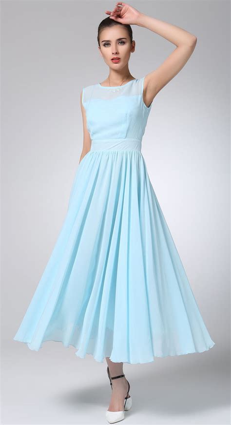 ladies pale blue dress