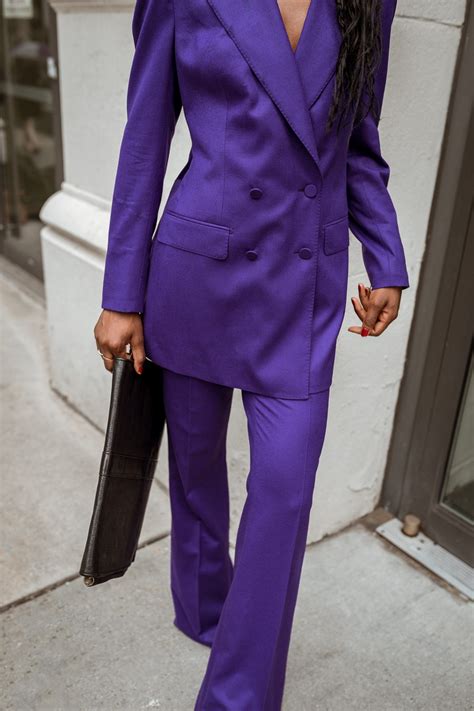 ladies purple pantsuit