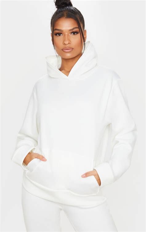 ladies white hoodies