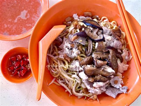 lai heng mushroom minced meat noodles