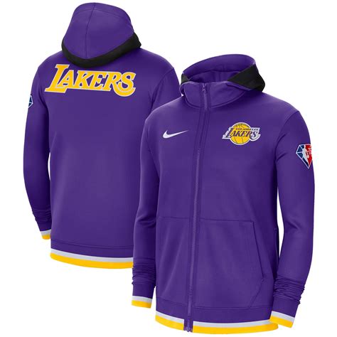 lakers zip up sweatshirt