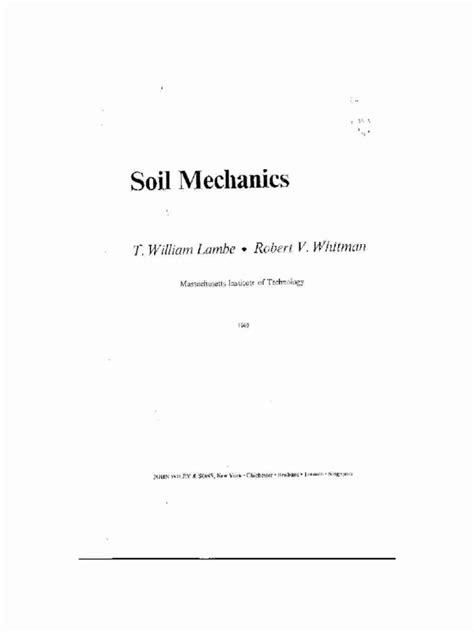 lambe whitman soil mechanics solution manual Doc