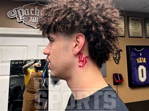 lamelo ball neck tattoo