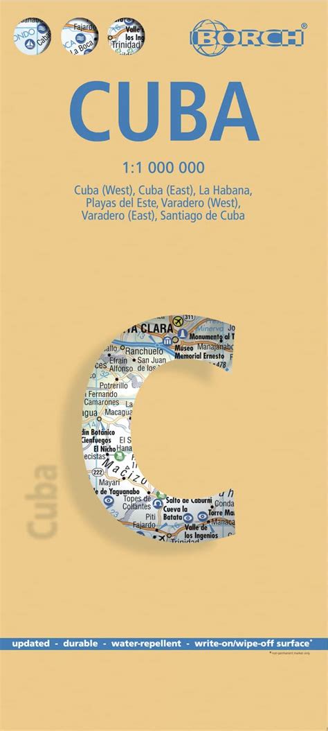 laminated cuba map by borch english edition Kindle Editon