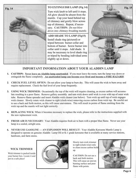 lamp repair parts user manual catalog PDF