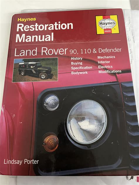 land rover defender restoration manual Kindle Editon