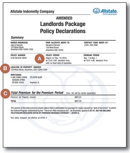 landlord insurance policy