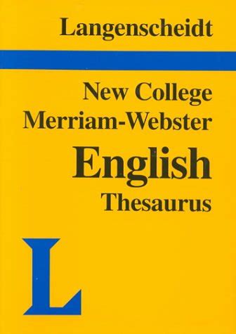 langenscheidts new college merriam webster english thesaurus Kindle Editon