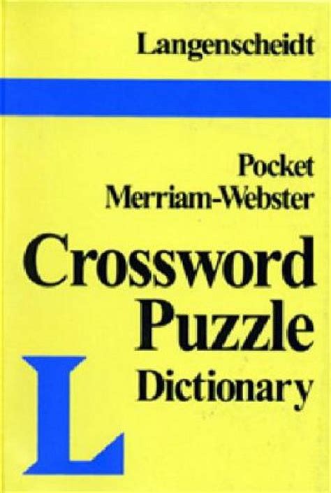 langenscheidts pocket crossword puzzle dictionary Reader