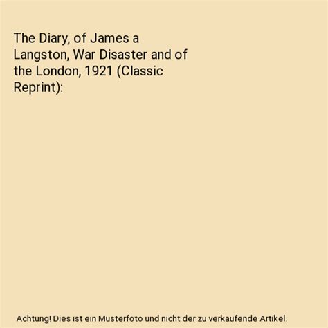 langston disaster london classic reprint Doc
