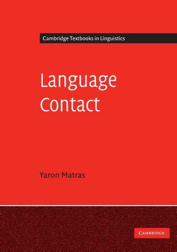 language contact cambridge textbooks in linguistics Epub