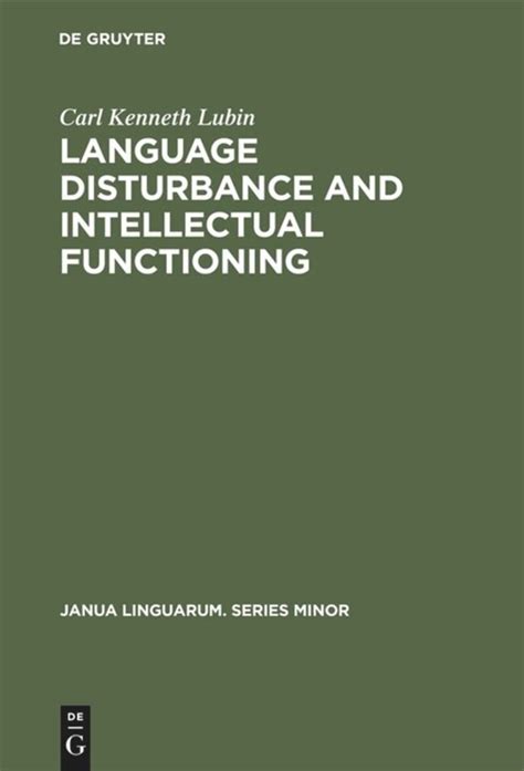 language disturbance and intellectual functioning Reader