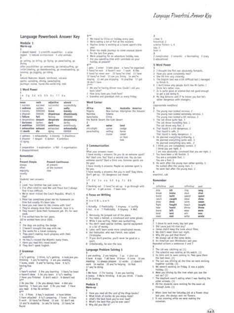 language powerbook answer key module 12 Epub