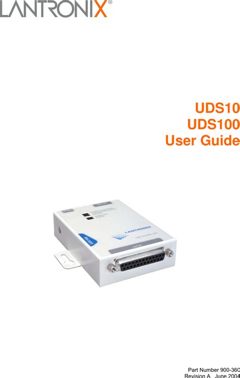 lantronix uds10 user guide PDF